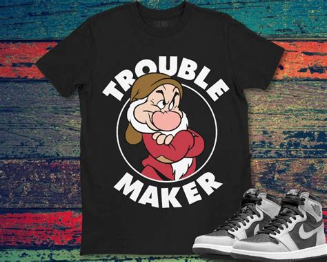 Grumpy Dwarf Snow White Trouble Maker Funny Unisex Gift T Shirt