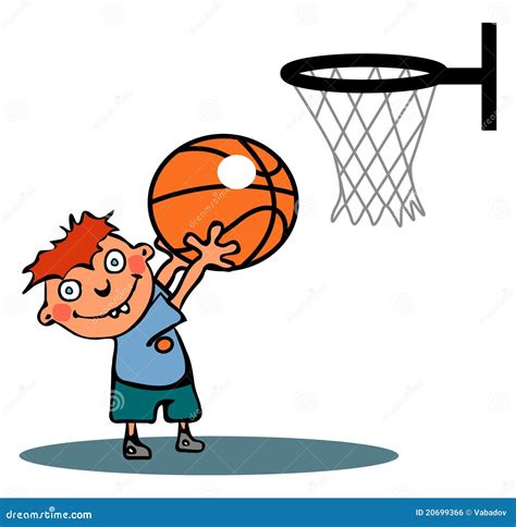 Funny Basketball Boy Royalty Free Stock Image - Image: 20699366