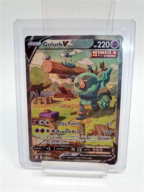 Lot GOLURK V 182 203 ALT FULL ART Ultra Rare Pokémon Card EVOLVING