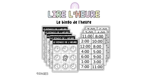 Apprendre à lire l heure pile