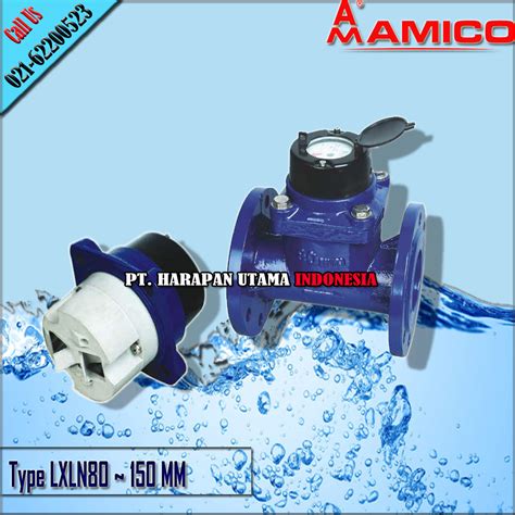 Jual Removable Agricultural Water Meter Amico Type LXLN 150 Size 6 Inch