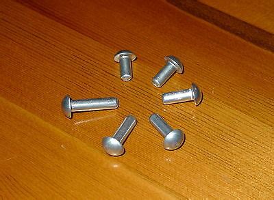 Solid Aluminium Round Head Rivets 3 16 Dia Various Lengths Pack 50 EBay