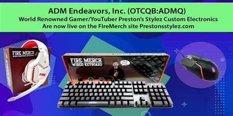 Gaming influencer Preston launches new custom gaming electronics to his ...