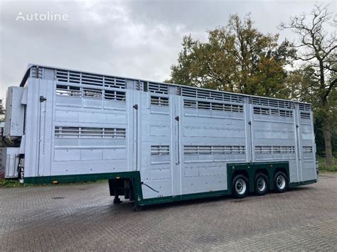 Pezzaioli Livestock Stock Type Moving Roof Livestock Semi Trailer