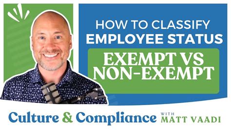 How To Classify Employee Status Exempt Vs Non Exempt YouTube