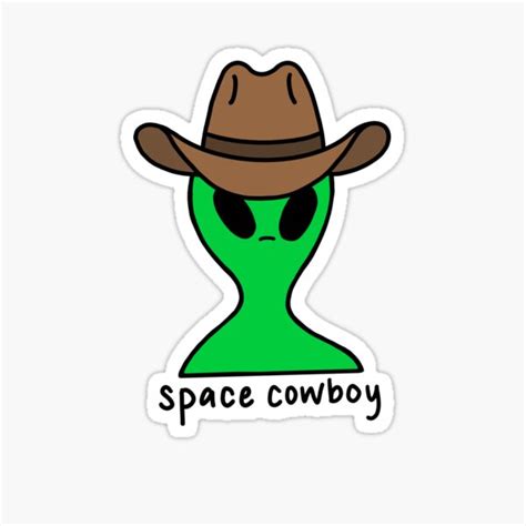 "Space Cowboy Kasey Musgraves Alien" Sticker for Sale by lilchet ...