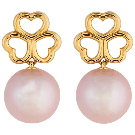 Tiffany And Co Triple Heart And Pearl Drop Earrings For Sale At 1stdibs Tiffany Triple Drop