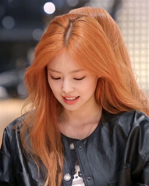 Kim Jennie Girl Day My Girl Pink And Orange Hair Jen Videos Black