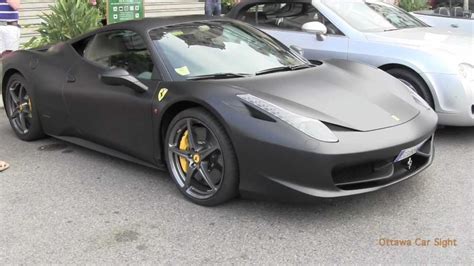 Ferrari 458 Spider Matte Black