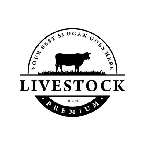 livestock logo design template 43182383 Vector Art at Vecteezy