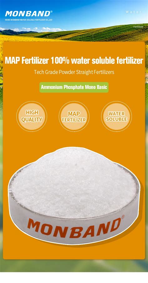 Ammonium Phosphate Mono Basic Map Fertilizer Tech Grade Powder Straight