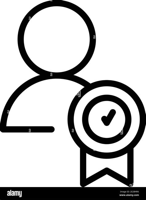 Expertise Achievement Icon Outline Expertise Achievement Vector Icon