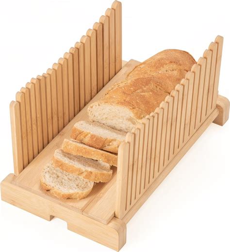 Amazon Natfairy Bread Slicerbamboo Bread Cutter For Homemade