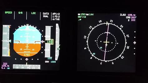 A320 PFD ND ILS Approch CAT3 Autopilot ON YouTube