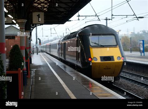 British Rail Class 43 Hst National Express Intercity 125 High Speed Train 43208 At Grantham