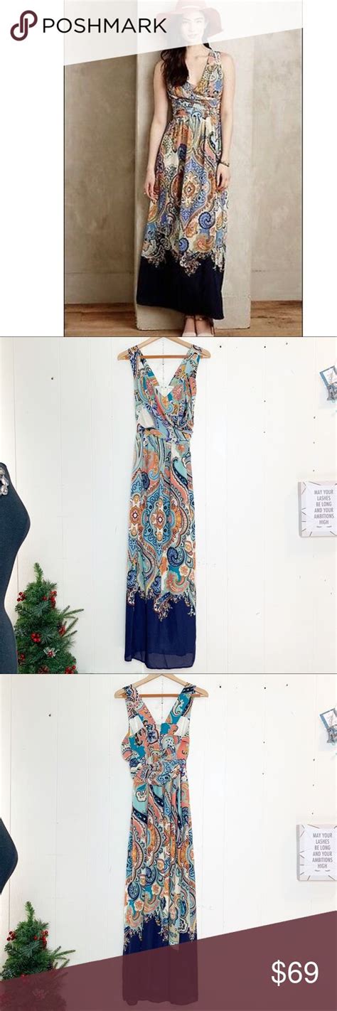 Anthropologie Maeve Paisley Maxi Sun Dress Dresses Sundress