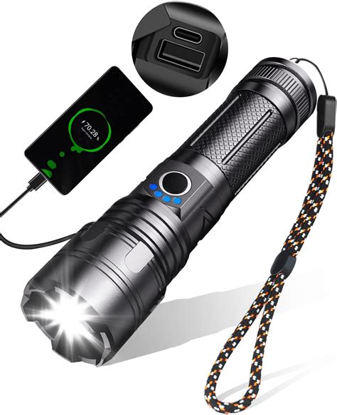 Maxesla Lampe Torche LED Ultra Puissante 10000 Lumens Tactique 5