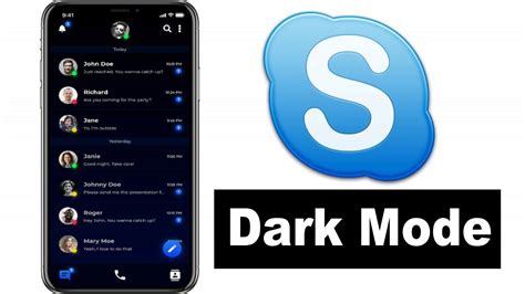 How To Enable Dark Mode In Skype App Enable Dark Theme In Skype App