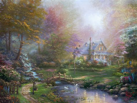 Thomas Kinkade 1958 2012 The Painter Of Light Tuttart Pittura