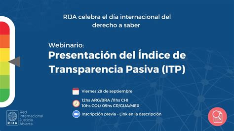 Webinario Presentación de resultados del Índice de Transparencia