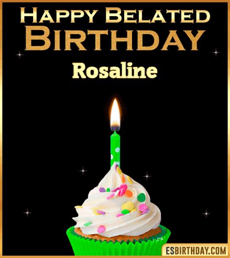 Happy Birthday Rosaline Images Animated Wishes Gifs