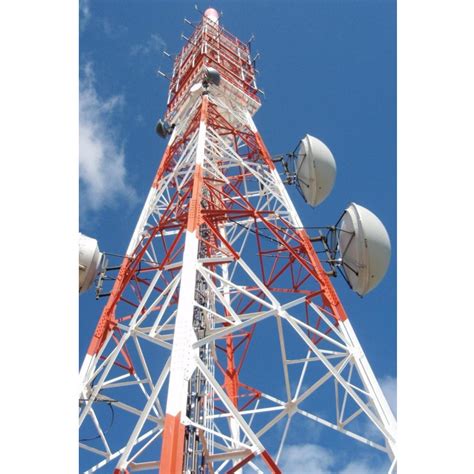 Legs Tubular Lattice Steel Telecom Tower Guangzhou Radio Tower And