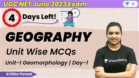 Geography Unit Wise Mcqs Geomorphology Unit Ugc Net June