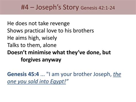 Ppt 4 Josephs Story Genesis 421 24 Powerpoint Presentation Free