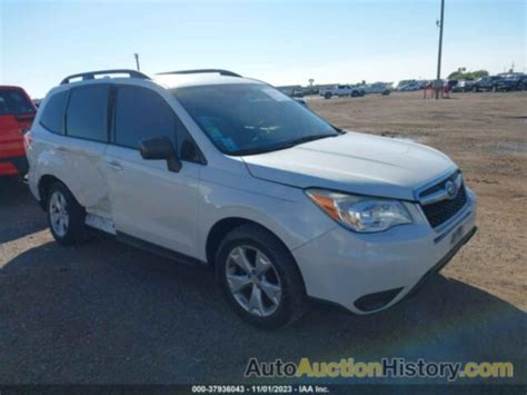 JF2SJABC8GH520754 SUBARU FORESTER 2 5I View History And Price At