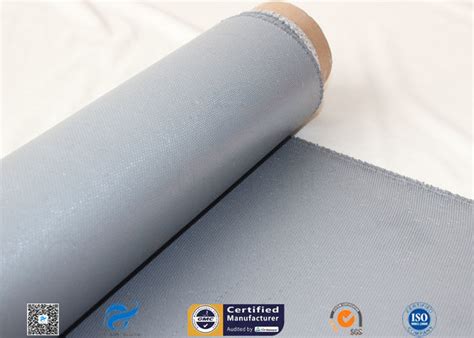 900g M2 Grey Silicone Coated Fiberglass Fabric For Heat Insulation 0