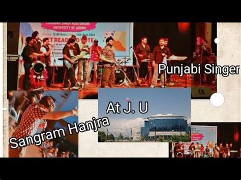 Sangram Hanjra At Jammu University Punjabi Singer Punjabisong