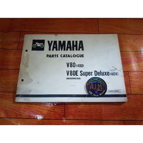 Jual Buku Part Catalog Katalog Copian Yamaha V80 V80E Super Deluxe