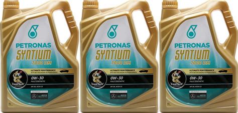 Petronas Syntium 7000 DM 0W 30 Motoröl 3x 5 15 Liter SAE 0W 30