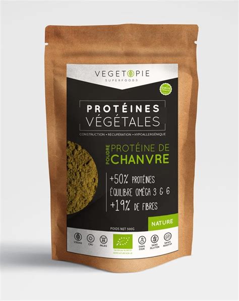 Protéine de Chanvre BIO en poudre Origine FRANCE Proteine de