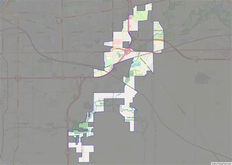 Map of Cherry Valley village, Illinois - Thong Thai Real