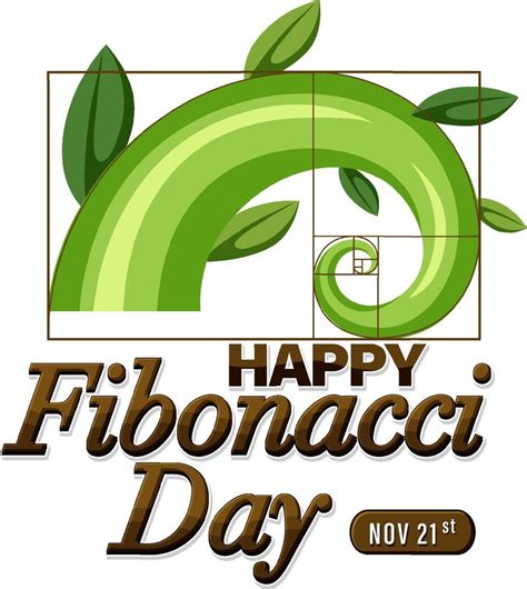 Fibonacci day poster design 12822273 Vector Art at Vecteezy