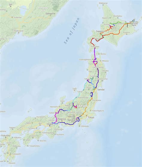 itinerary-map-northern-japan-2023 - World of Waterfalls