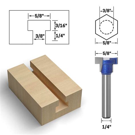 Snapklik Meihejia Inch Shank T Slot Keyhole Router Bit Set