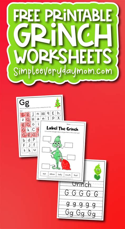 Grinch Worksheets For Kids [Free Printable]