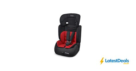 Harmony Venture Deluxe Harnessed Car Seat With Red Black Reversible