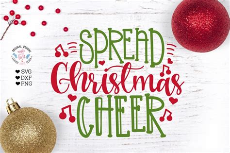 Spread Christmas Cheer Svg Christmas Cheer Svg Christmas Svg Etsy