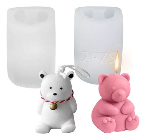 Moldes Silicon Para Velas Oso Osito Brazos Al Lado Chico Env O Gratis