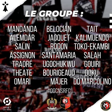 Team Srfc On Twitter Ogcnsrfc Le Groupe Du Stade Rennais Pour