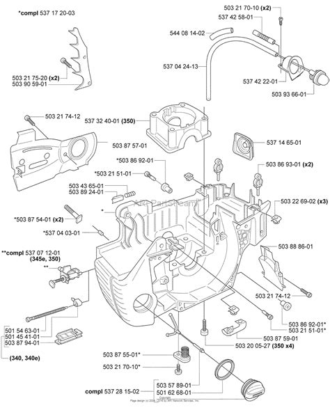 Husqvarna 350 Chainsaw Parts