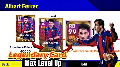 How To Train Albert Ferrer Max Level Up Legendary Card Efootball