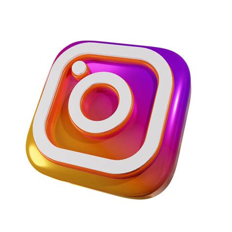 Icono De Renderizado 3d De Instagram Brillante 9673699 PNG