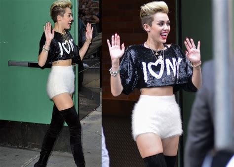 ABC Hot Photos Miley Cyrus Showing Off Her Legs And Tummy And Other