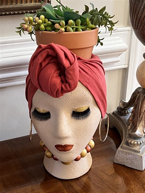 Styrofoam Head Planter Etsy