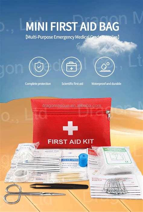 Waterproof First Aid Kit Small Medical Pocket Mini Portable Medicine