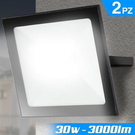 Set Fari Led W Luce Alta Luminosita Lm Bianco Faro Faretti